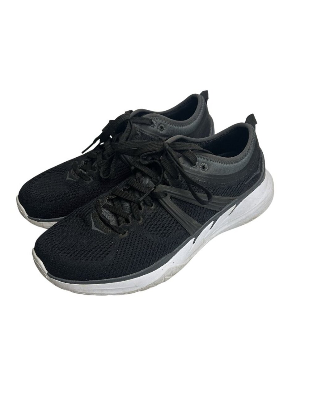 Hoka One One Tivra Women's 9.5 Black Athletic Shoes Lace Up Low Top Sneakers